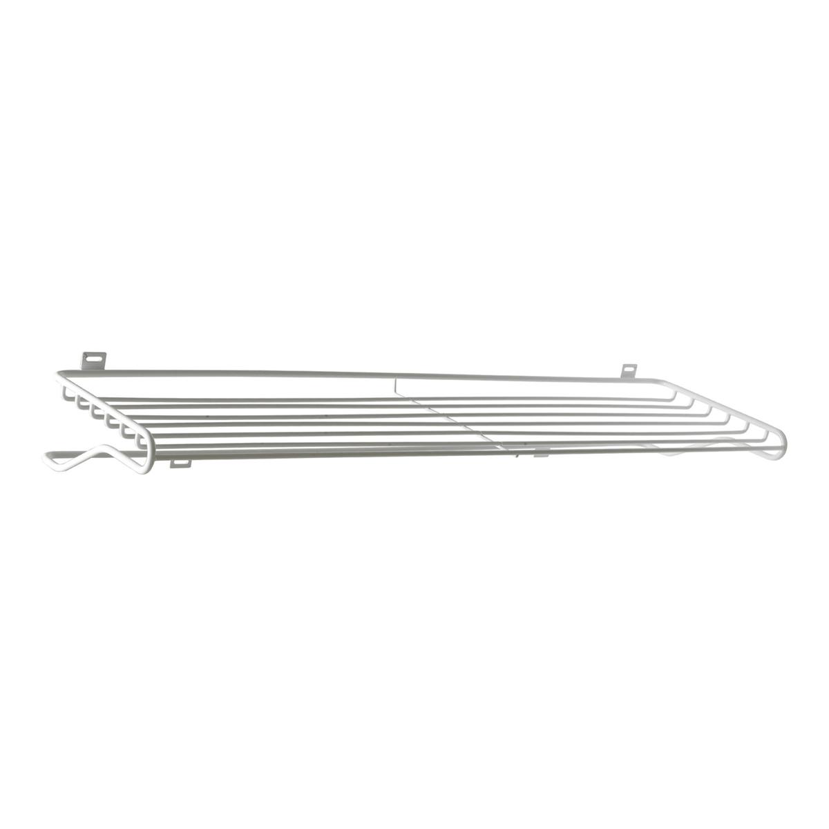 Maze Interior - Shoe Shelf Large White - Hatthyllor och skohyllor - Olof Kolte - Silver - Metall
