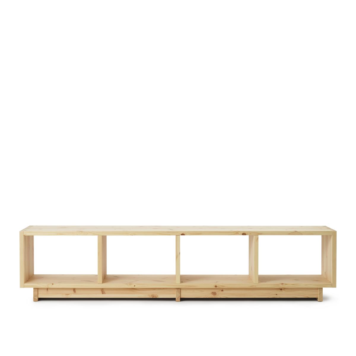 Normann Copenhagen - Fyr Bookcase Low - Pine - Hyllor & Hyllsystem - Simon Legald - Träfärgad - Trä
