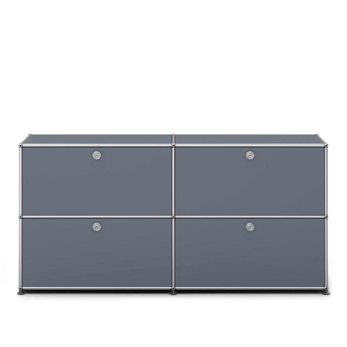 USM - USM Haller Sideboard E2 USM Mid Gray - Skänkar och sideboards - Fritz Haller & Paul Schärer - Grå