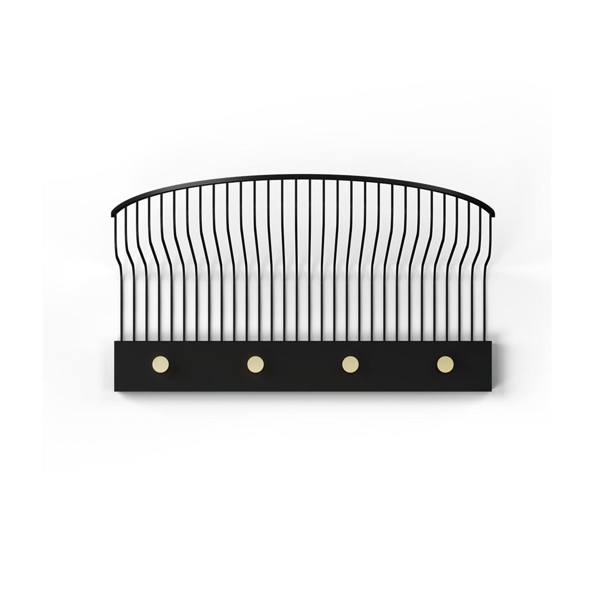 Klong - Lunett Hat Shelf Black - Hatthyllor och skohyllor - Svart - Metall