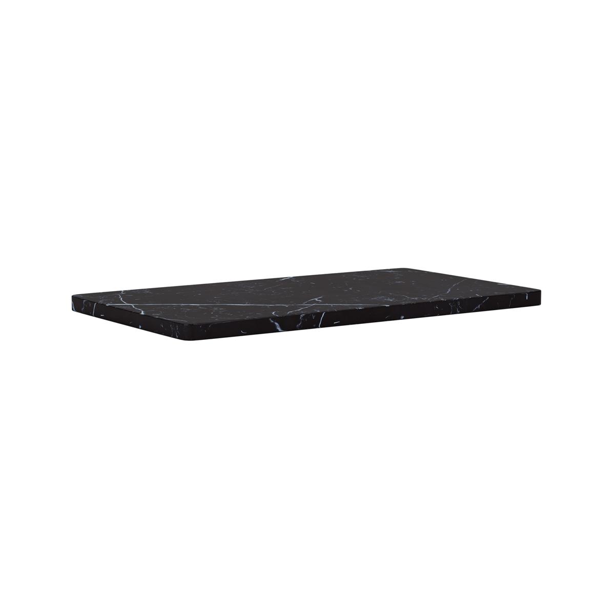 Montana - Panton Wire Single toppskiva marmor, djup 18,8 cm - Black - Hyllor & Hyllsystem - Verner Panton - Svart - Sten