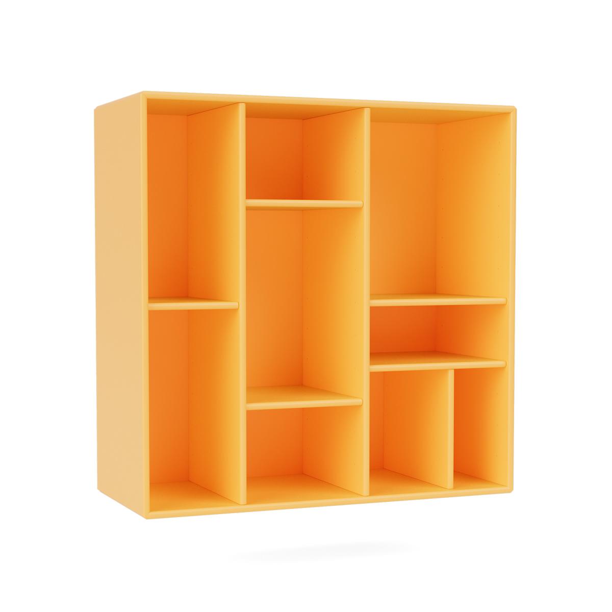 Montana - Compile Decorative Shelf 166-Acacia 04 Suspension Rails - Vägghyllor - Peter J. Lassen - Gul - Trä