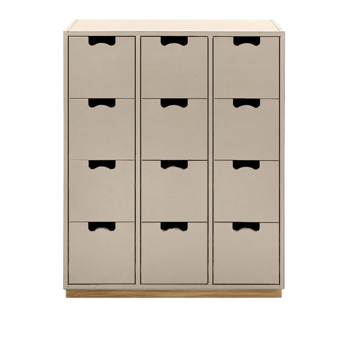 Asplund - Snow Drawer B - Dark Sand, Ek Sockel - Byråer -  Thomas Sandell & Jonas Bohlin - Beige - Trä