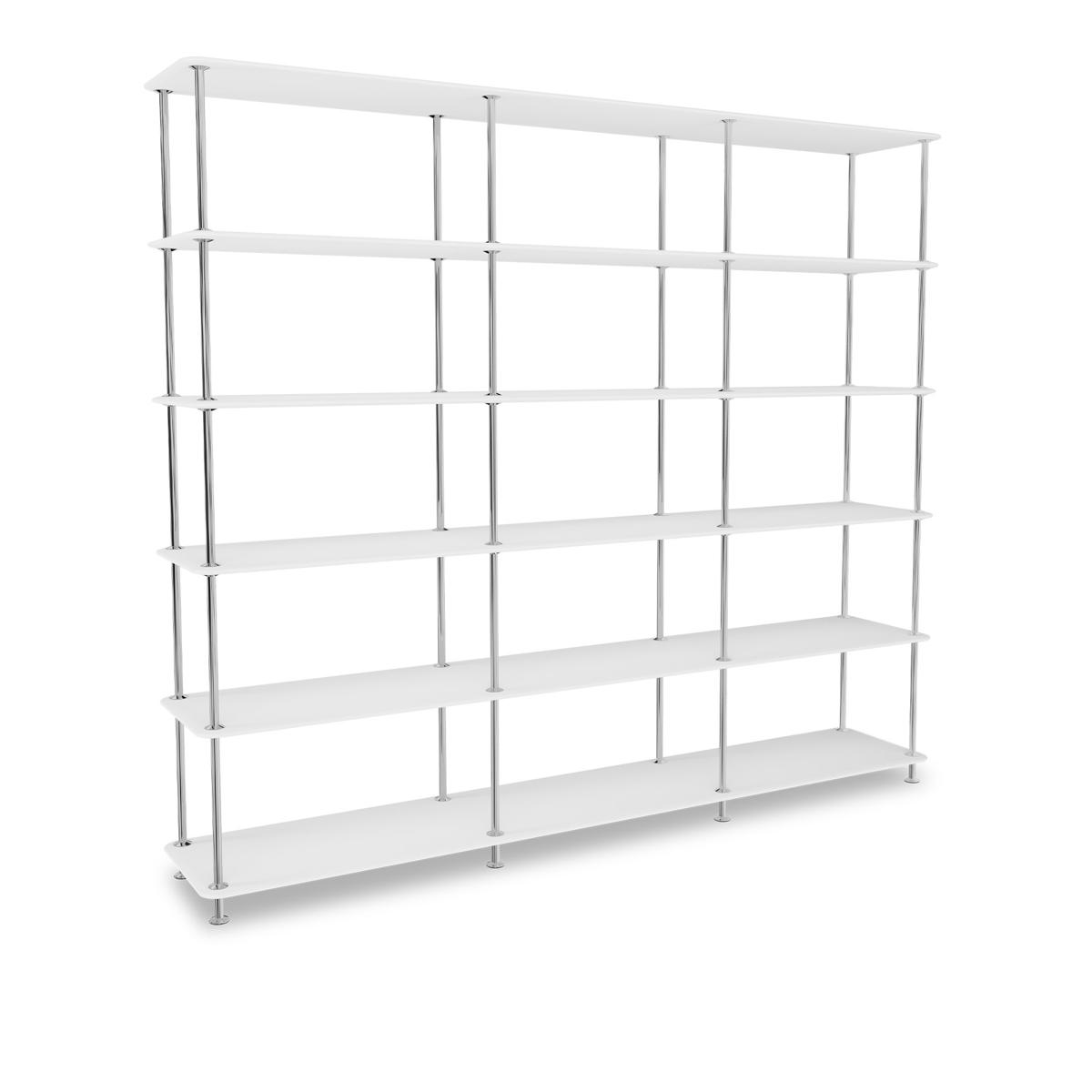 Montana - Montana Free 555000 214-Newwhitestructure 44C-Chrome - Hyllor & Hyllsystem - Jakob Wagner - Vit - Metall/Trä