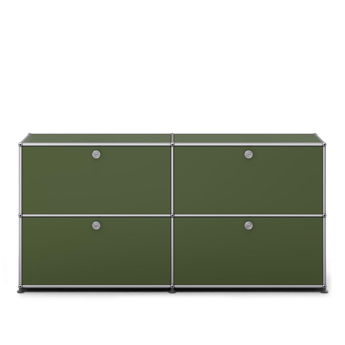 USM - USM Haller 109 Sideboard Olive Green - Skänkar och sideboards - Fritz Haller & Paul Schärer - Grön - Metall