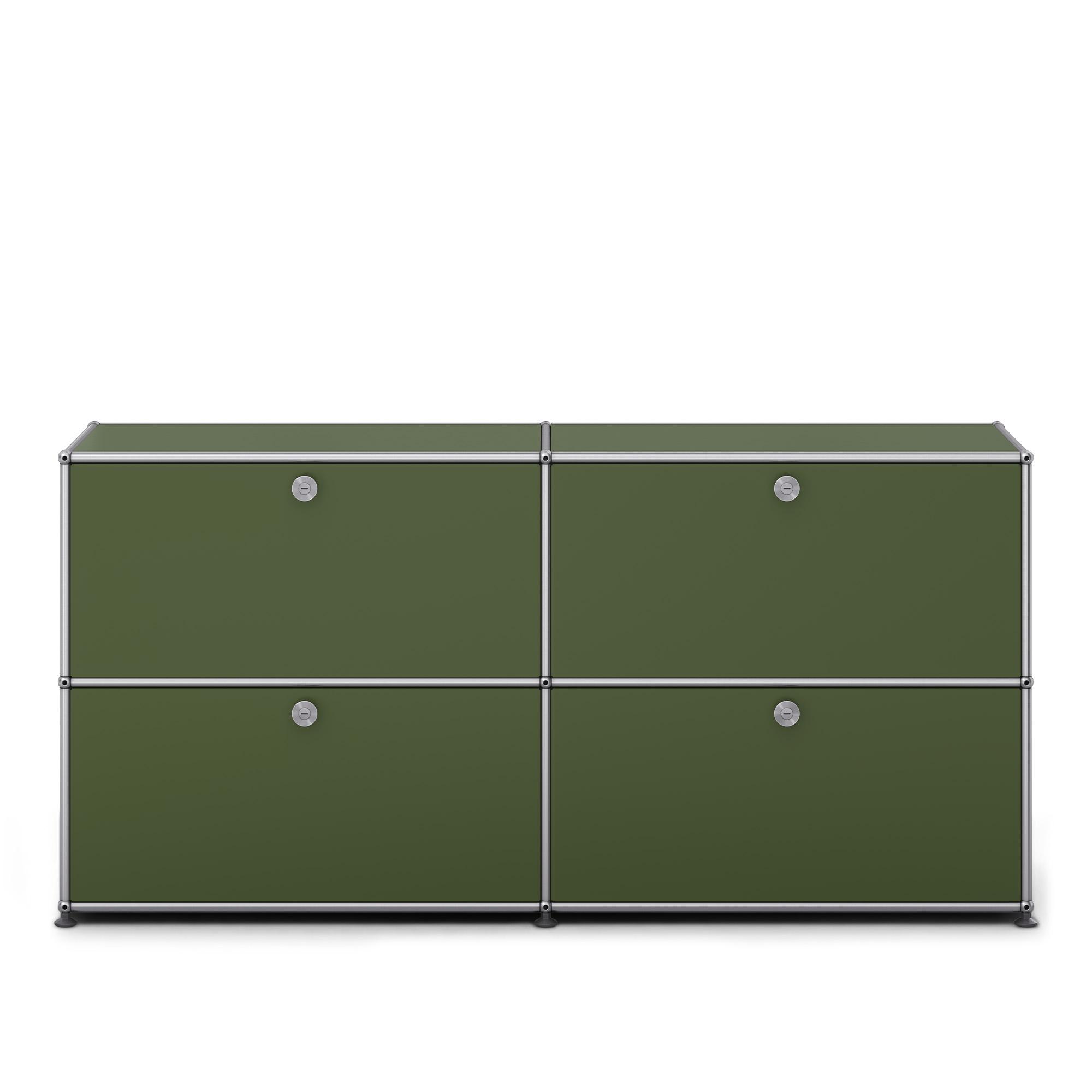 USM - USM Haller 109 Sideboard Olive Green - Sideboards - Fritz Haller & Paul Schärer - Grön - Metall