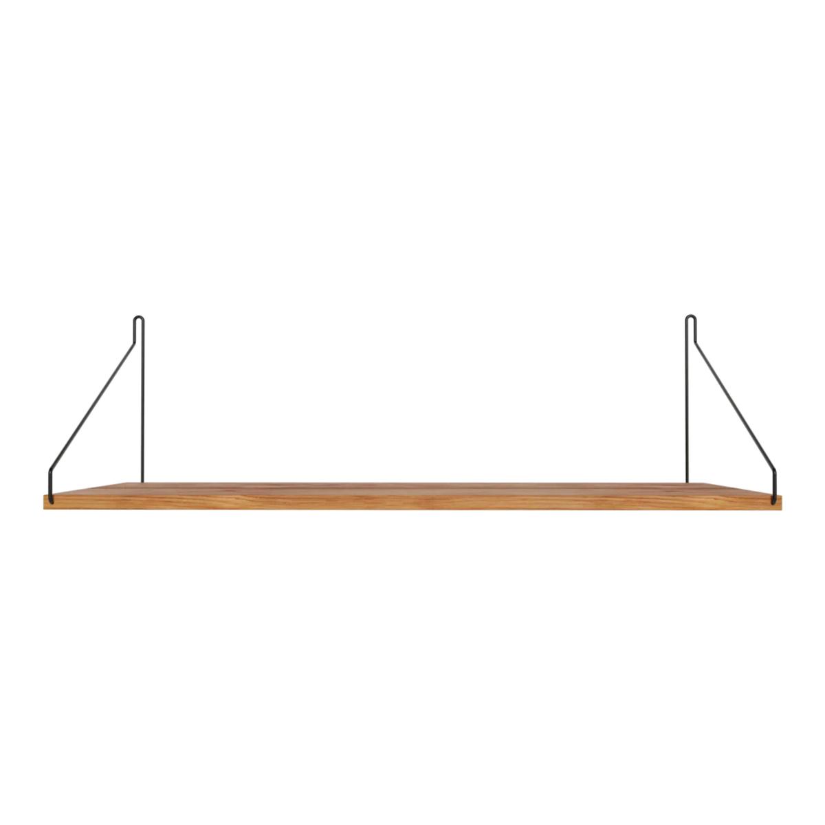 Frama - Single Shelf vägghylla Natural Oak / Black D27 W80 - Kim Richardt - Beige - Trä