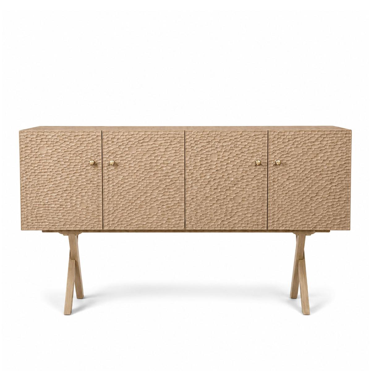 Zanat - Touch sideboard 172 cm massivt trä/vitoljad ek - Skänkar och sideboards - Studioilse - Träfärgad - Trä
