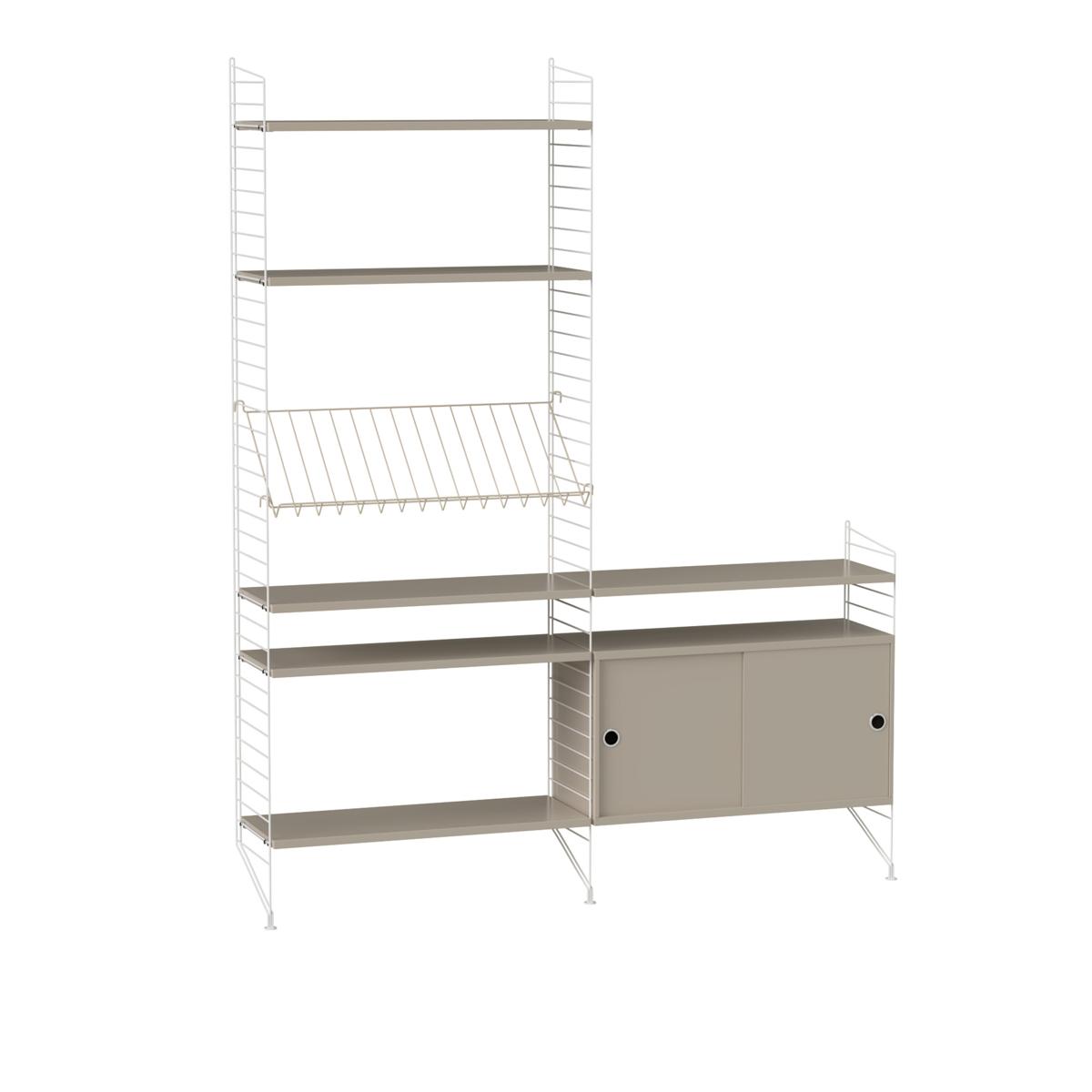 String - Vardagsrum Hyllsystem K Beige / Vit - Beige