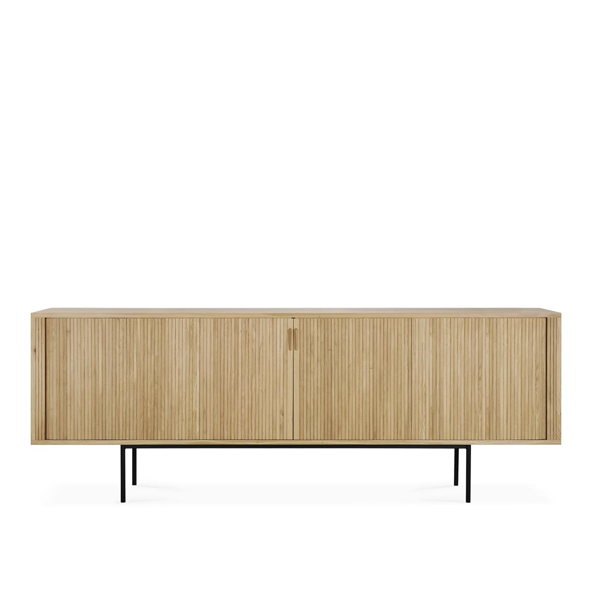 Ethnicraft - Roller Max Sideboard - Oak - 2 Doors 45 x 224 cm - Sideboards - Alain Van Havre - Träfärgad - Trä