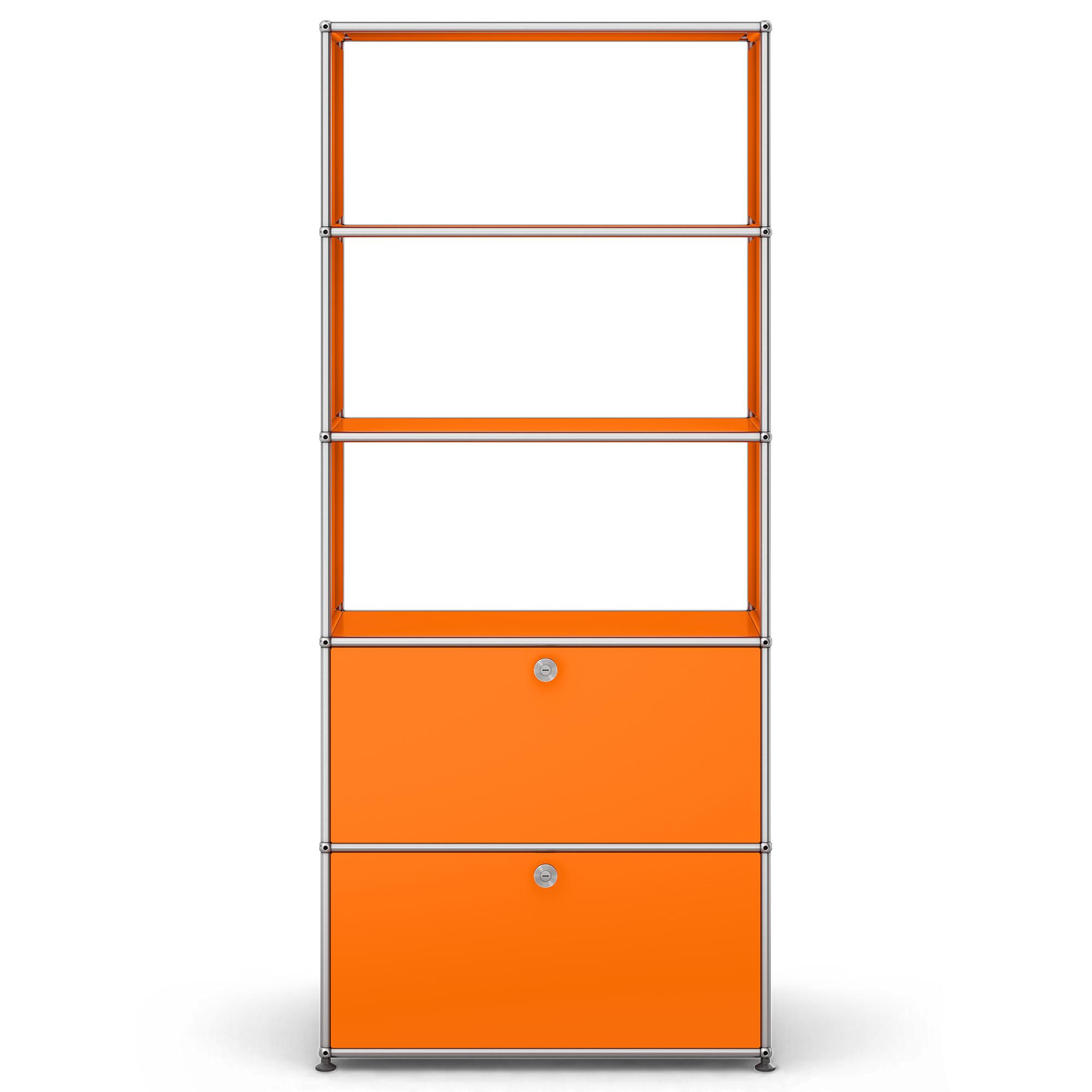 USM - USM Haller M24 26 Pure Orange - Hyllor & Hyllsystem - Fritz Haller & Paul Schärer - Orange - Metall