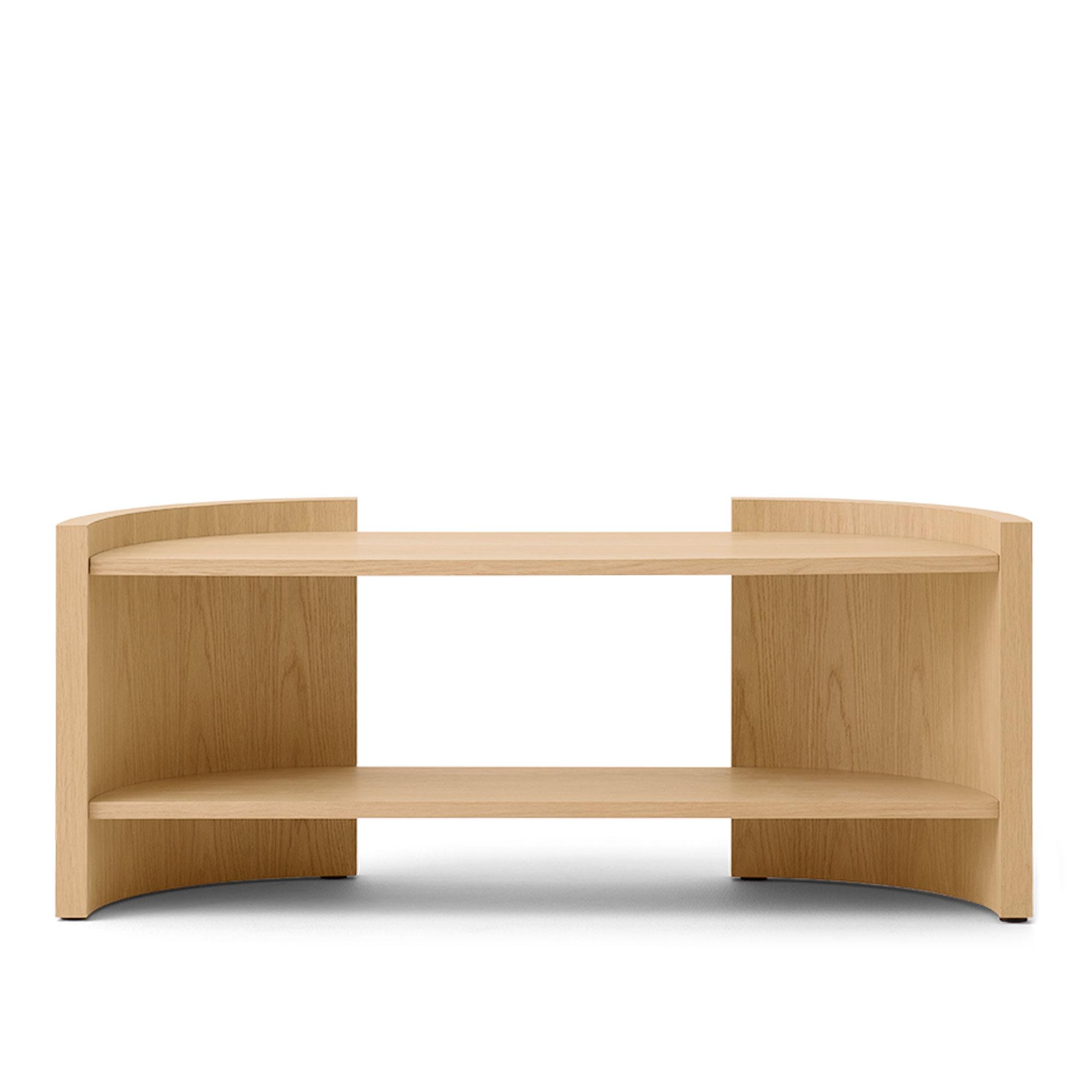 Audo Copenhagen - Crescent Shelving hylla låg - Hyllor - Colin King Studio LLC - Beige - Trä