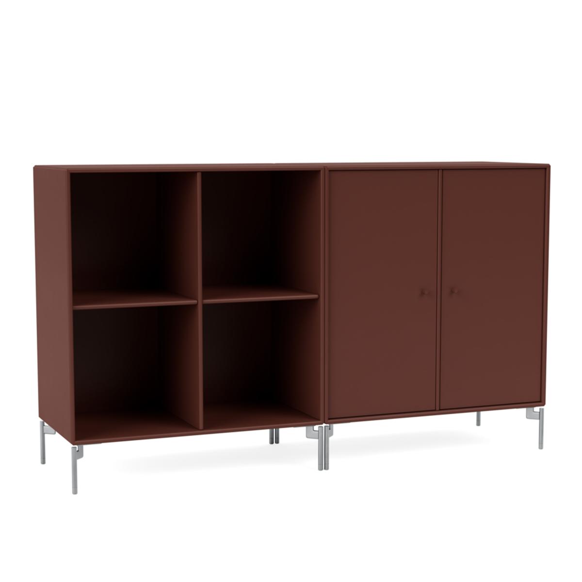 Montana - Pair Classic Sideboard 155-Masala Matt Chrome - Skänkar och sideboards - Peter J. Lassen - Brun - Trä