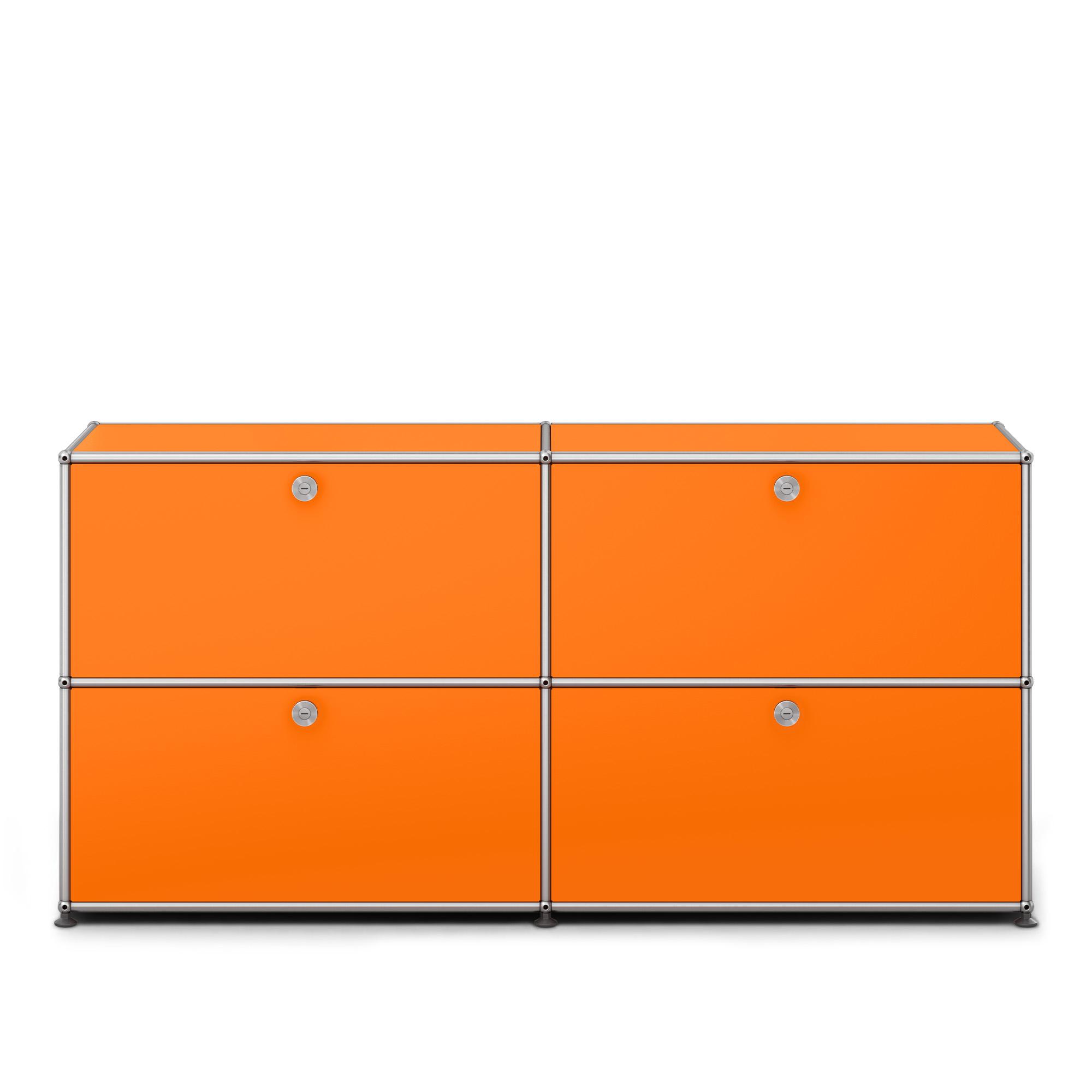 USM - USM Haller Sideboard E2 Pure Orange - Sideboards - Fritz Haller & Paul Schärer - Orange