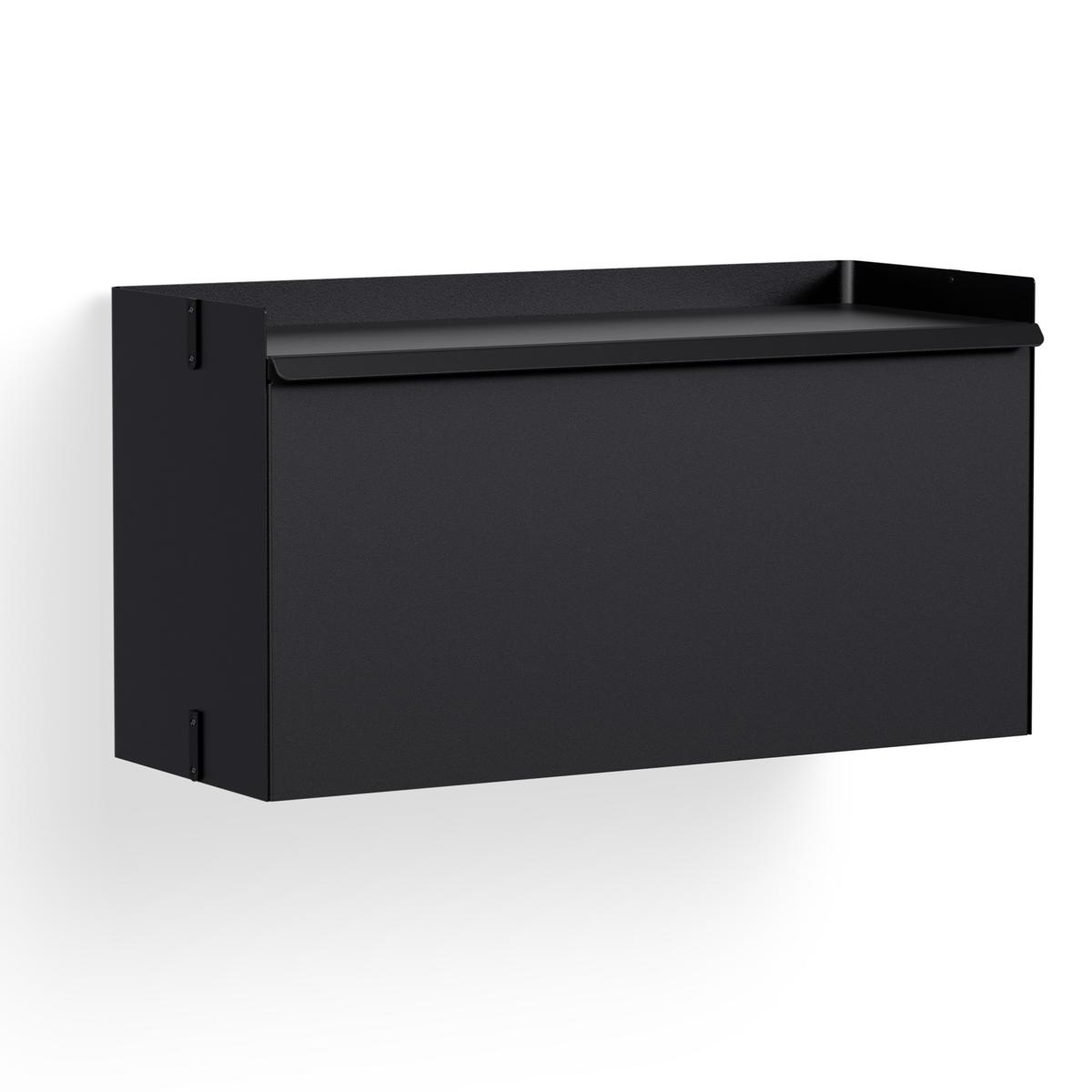HAY - Pier System Cabinet -  Black Powder Coated Steel - Hyllor & Hyllsystem - Svart - Metall