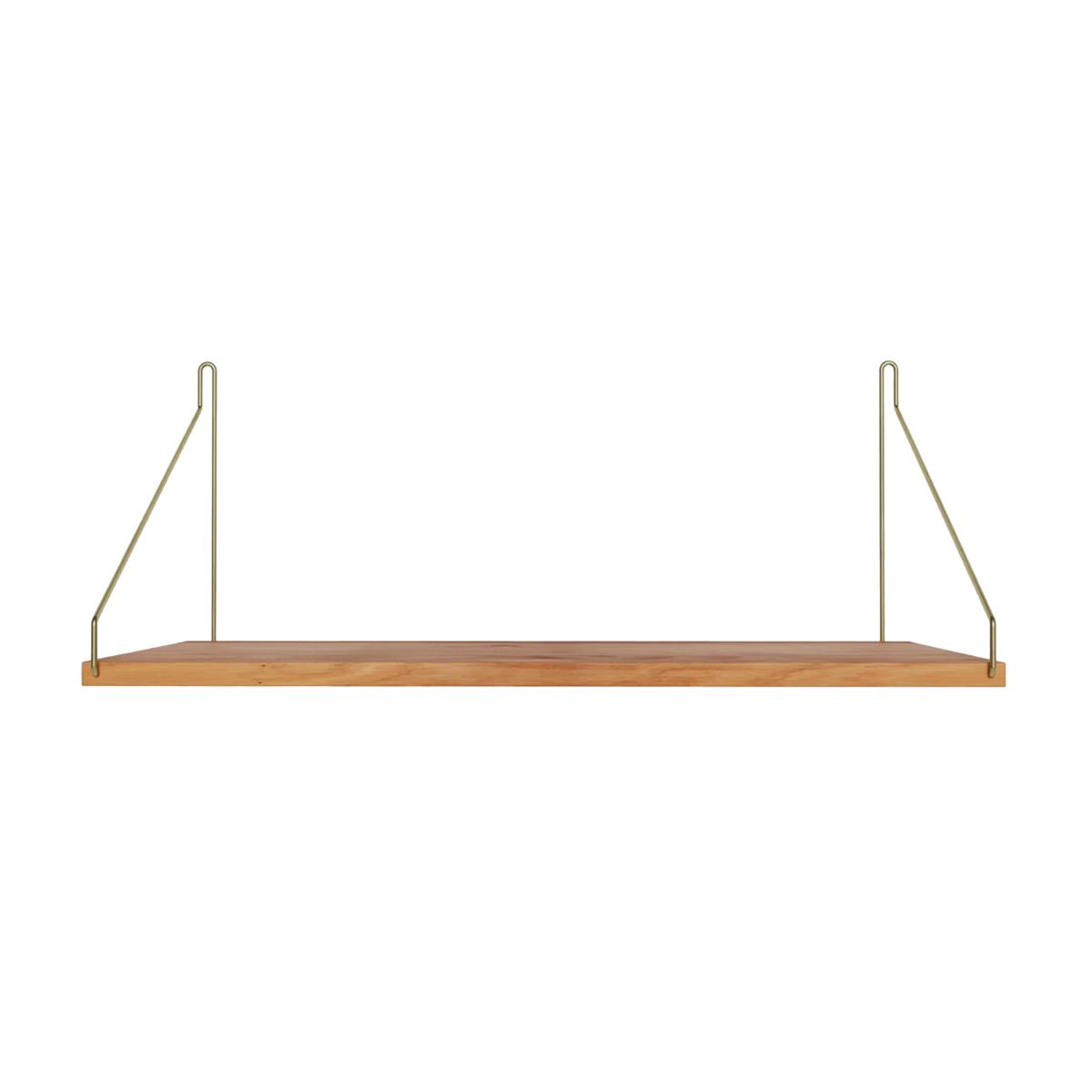 Frama - Shelf, D27 W60, oak - Vägghyllor - Guld,Träfärgad - Metall/Trä