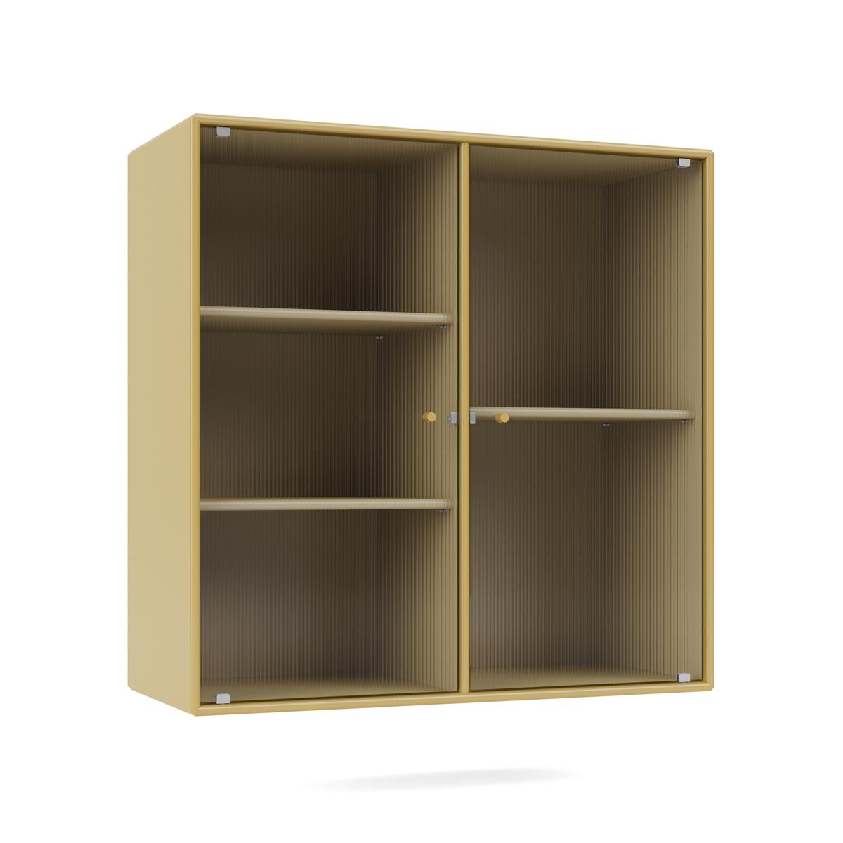 Montana - Ripple Ii – Vitrine Cabinet 157-Cumin 04 Suspension Rails - Skåp och vitrinskåp - Peter J. Lassen - Gul - Trä