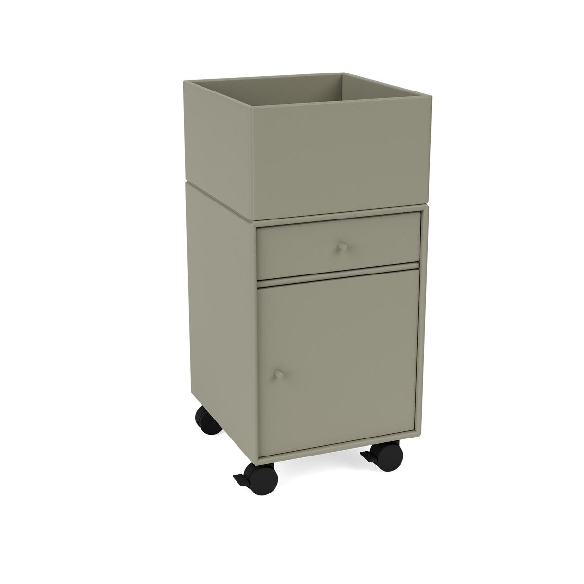 Montana - Runner Office Unit On Castors 144-Fennel 05 Castors CR70 Black - Hurtsar - Peter J. Lassen - Grön - Trä
