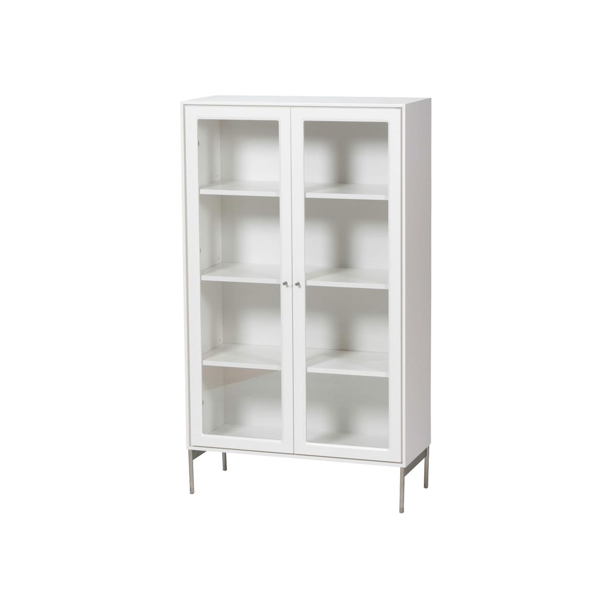 Mavis - Volt Vitrinskåp 130 cm - Skåp och vitrinskåp - Martina Elgemark - Vit - Glas/Metall