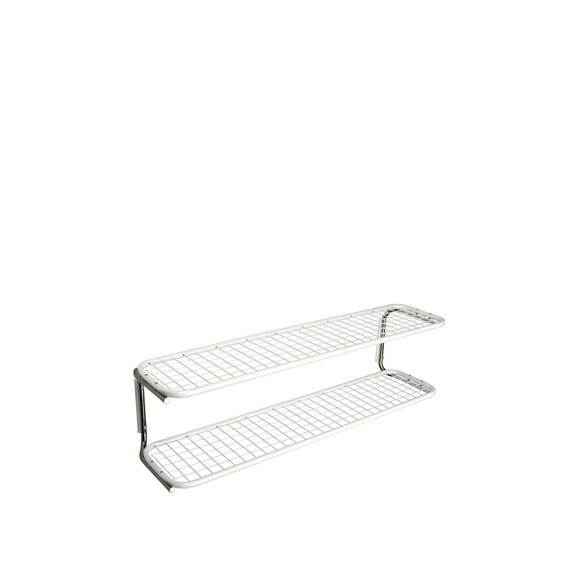Essem Design - Classic 650S Skohylla -Vit/Krom 50 cm - Hatthyllor och skohyllor - Gunnar Bolin - Svart - Metall/Plast