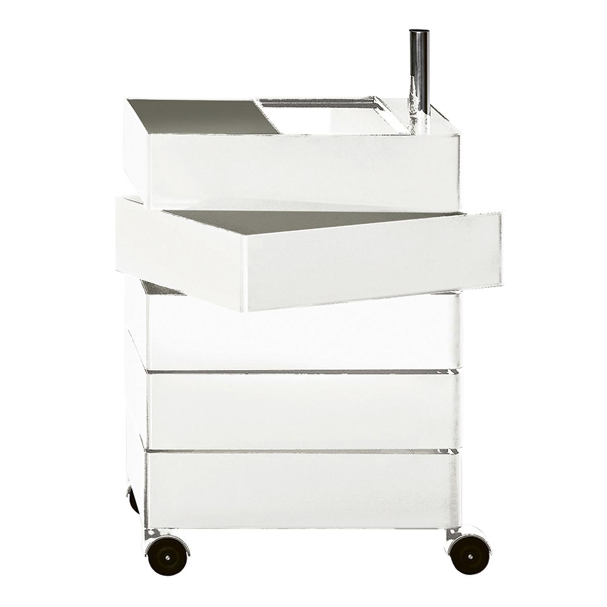 Magis - 360° 5 Drawers White - Hurtsar - Konstantin Grcic - Vit - Metall/Plast
