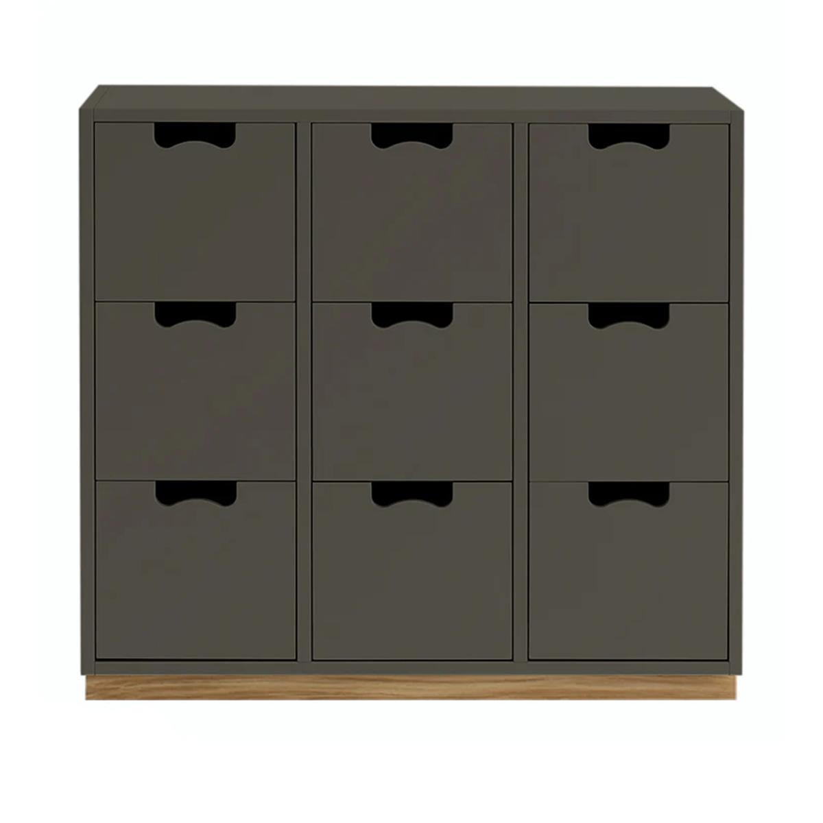 Asplund - Snow Drawer B3 - Taupe, Ek Sockel - Byråer -  Thomas Sandell & Jonas Bohlin - Grå - Trä