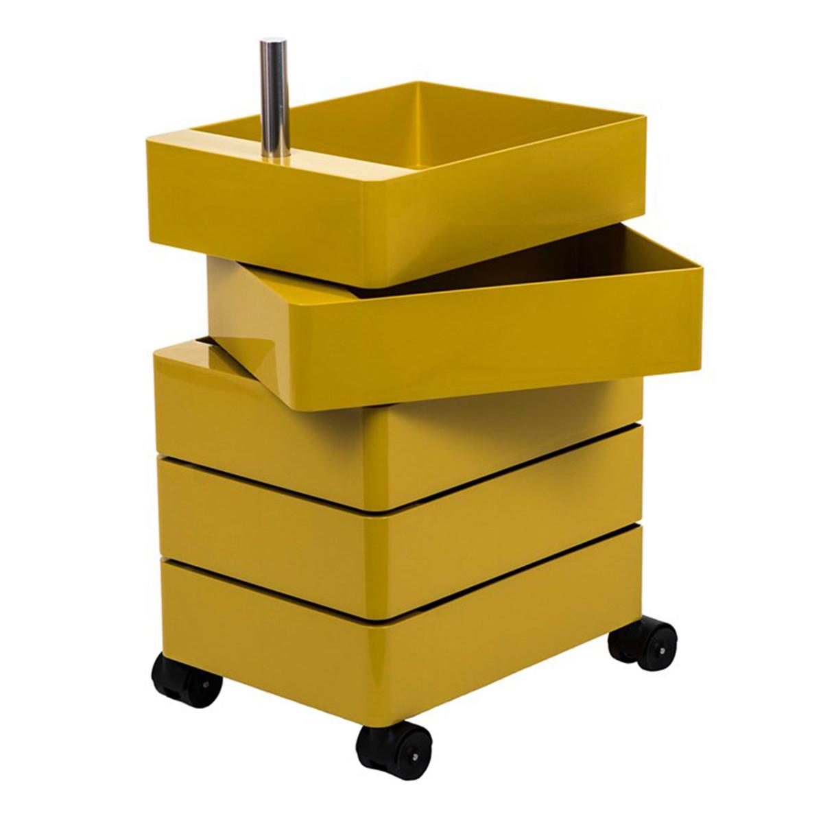 Magis - 360° 5 Drawers Yellow - Hurtsar - Konstantin Grcic - Gul - Metall/Plast