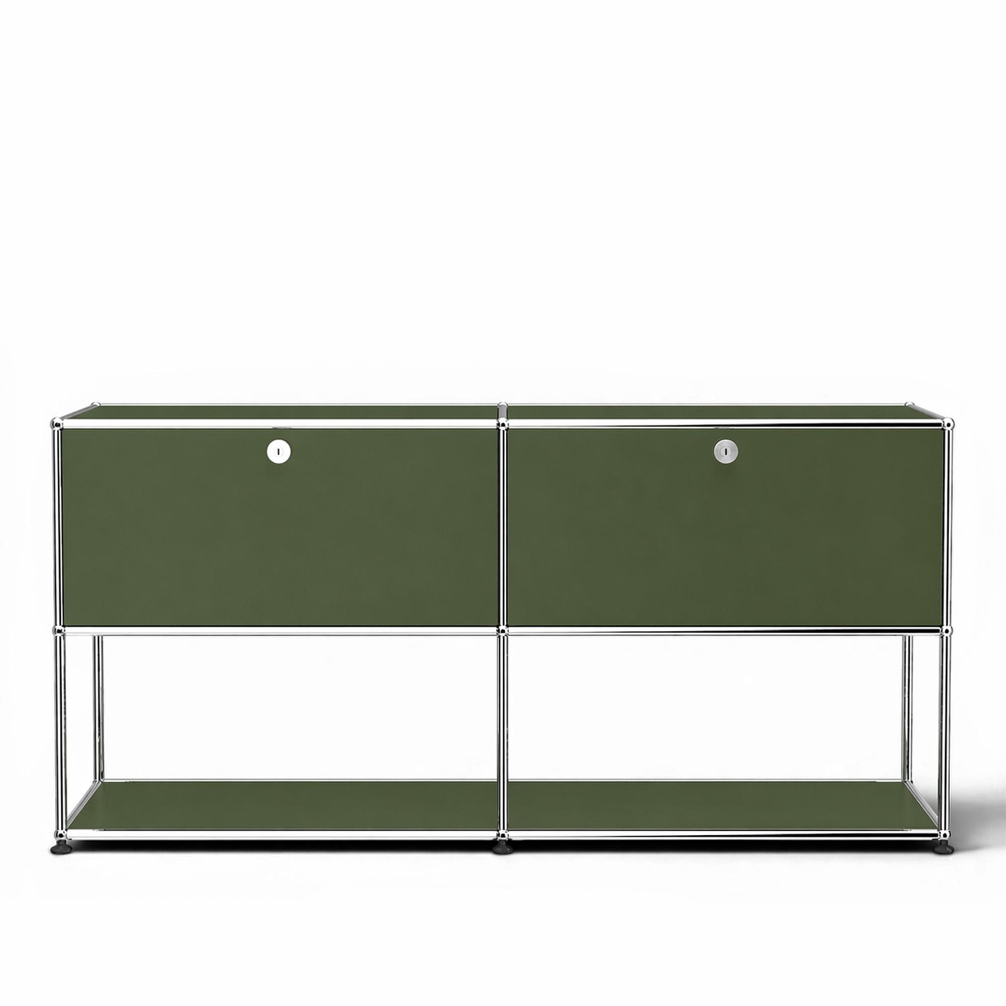 USM - USM Haller 40 Sideboard Olive Green - Sideboards - Fritz Haller & Paul Schärer - Grön - Metall