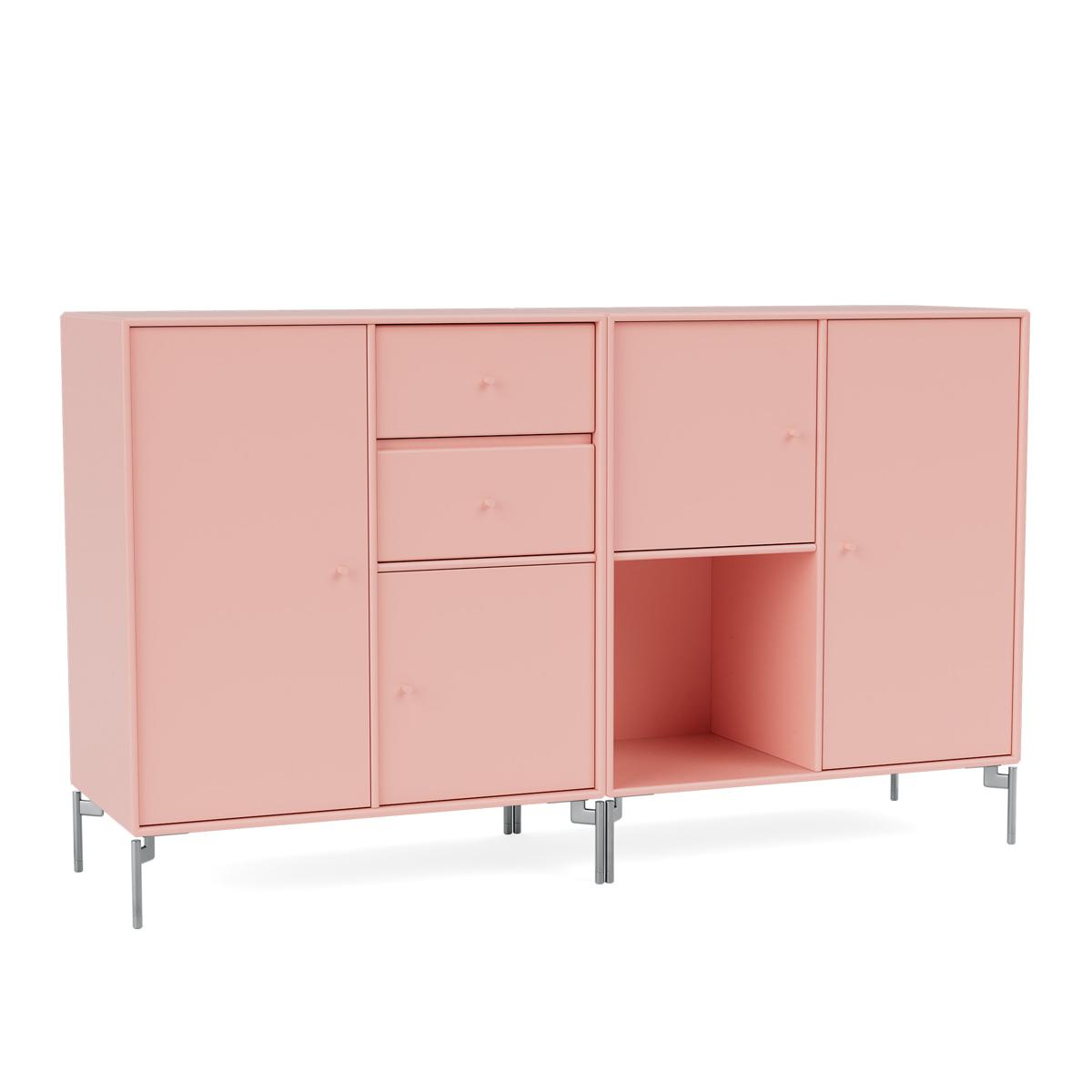 Montana - Couple Sideboard 167-Ruby Matt Chrome - Skänkar och sideboards - Peter J. Lassen - Rosa - Trä