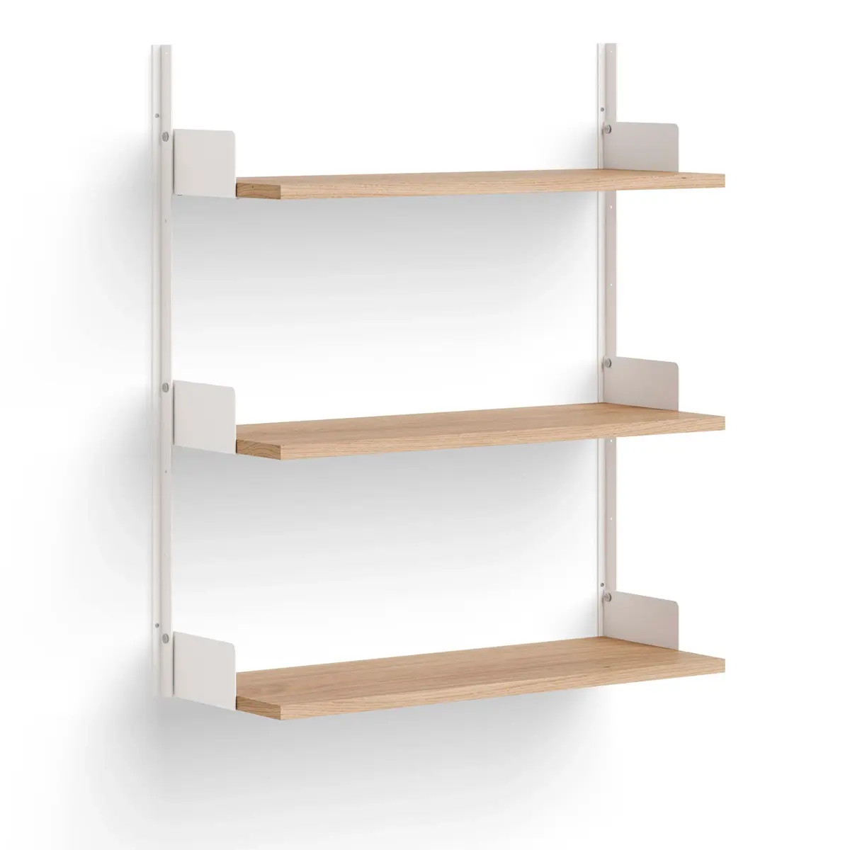 New Works - New Works Wall Shelf 90 - Oak/White - Hyllor - Knut Bendik Humlevik - Träfärgad,Vit