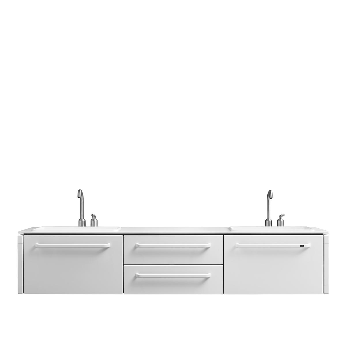 Vipp - Vipp983 kommod stor inklusive kran - Vit - Metall