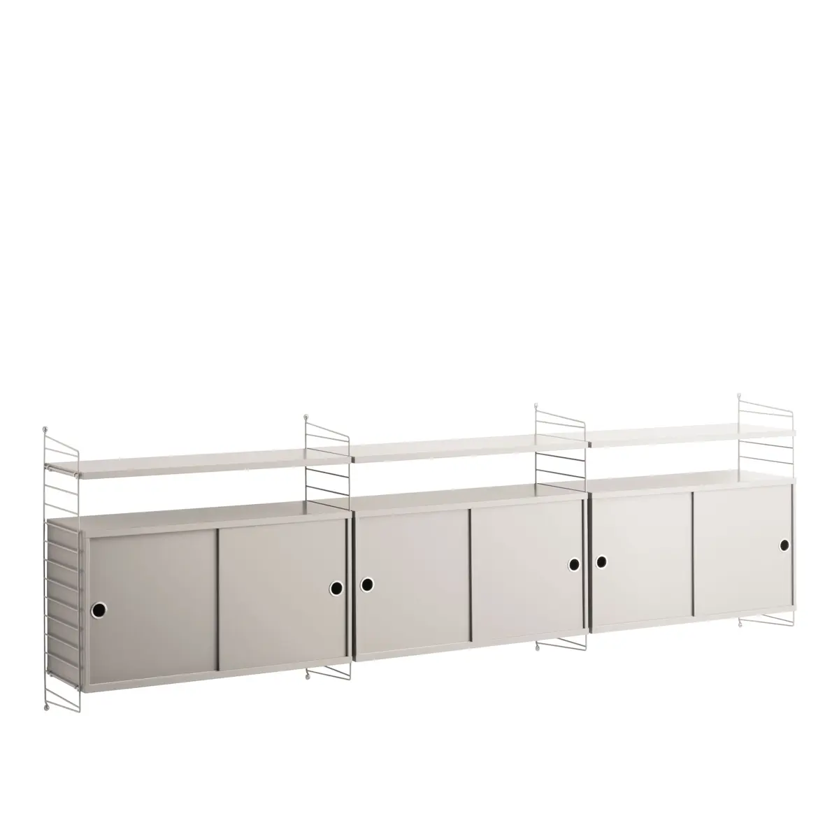 String - Vardagsrum hyllsystem beige/beige - Hyllor och hyllsystem - Nils Strinning - Beige - Metall