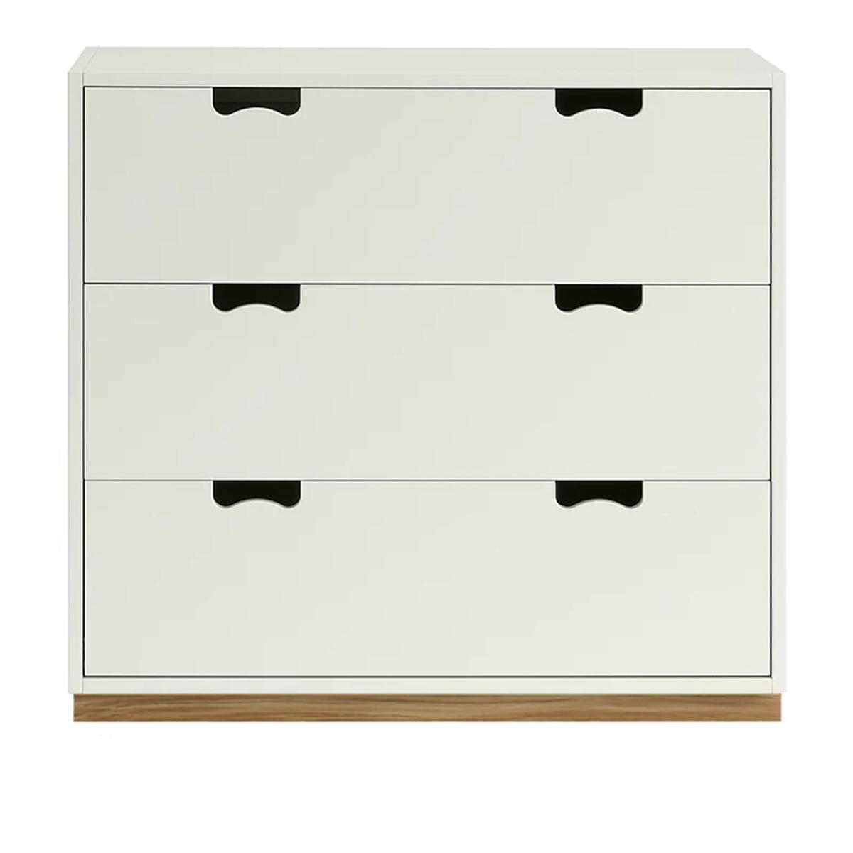Asplund - Snow Drawer A3 - White,  Ek Sockel - Byråer - Vit - Trä
