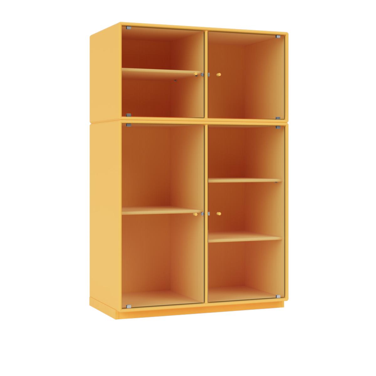 Montana - Ripple Iii – Vitrine Cabinet 166-Acacia 06 Plinth 3 cm - Skåp och vitrinskåp - Peter J. Lassen - Gul - Trä