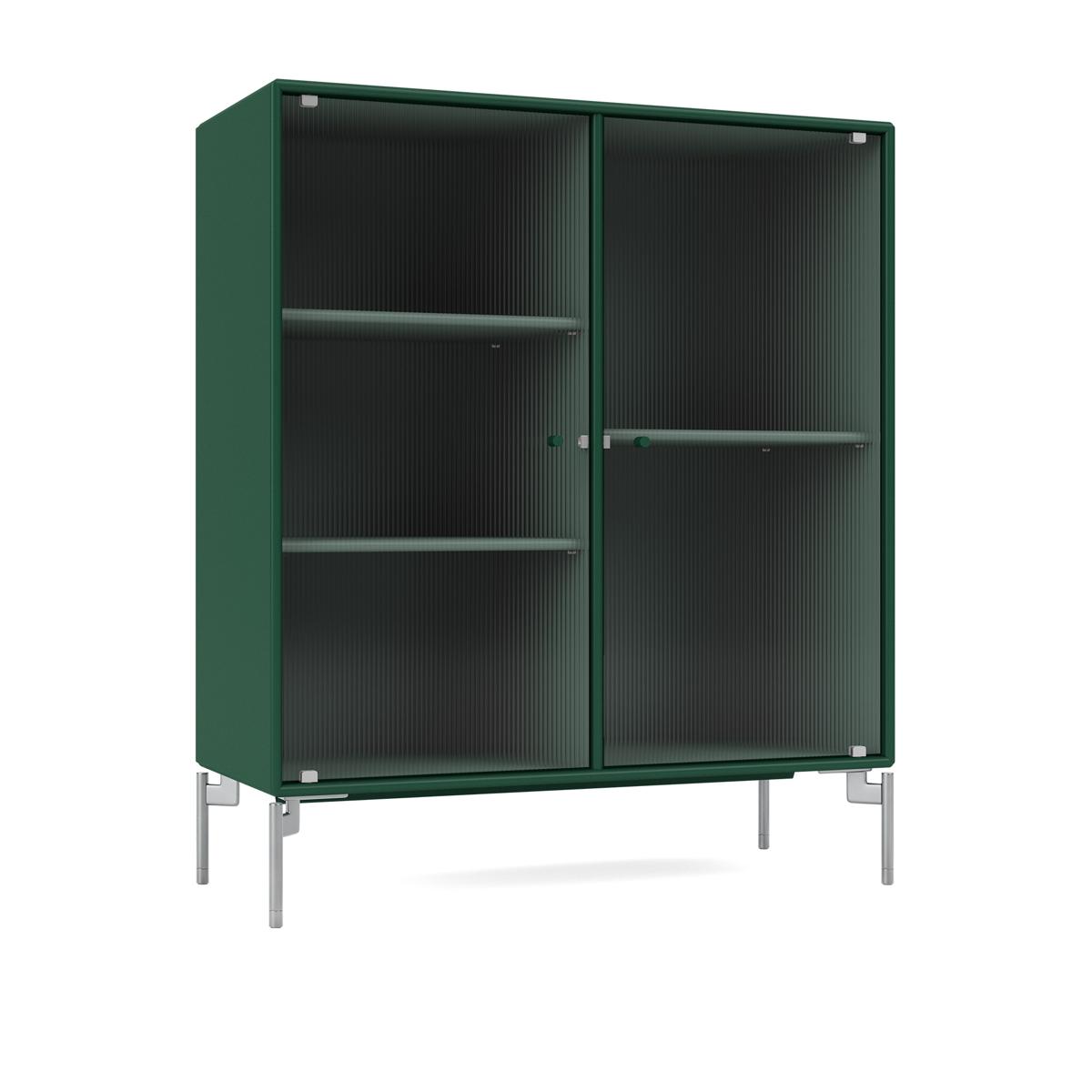 Montana - Ripple Ii – Vitrine Cabinet 136-Pine Matt Chrome - Skåp och vitrinskåp - Peter J. Lassen - Grön - Trä