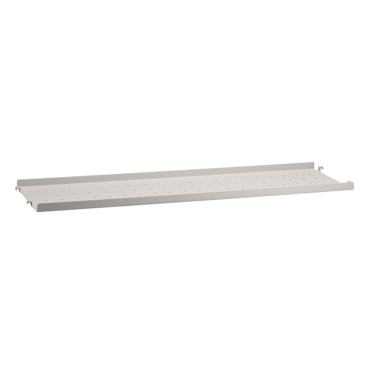 String - Metallhyllplan låg kant 78 x 20 cm beige - Hyllor & Hyllsystem - Beige - Metall