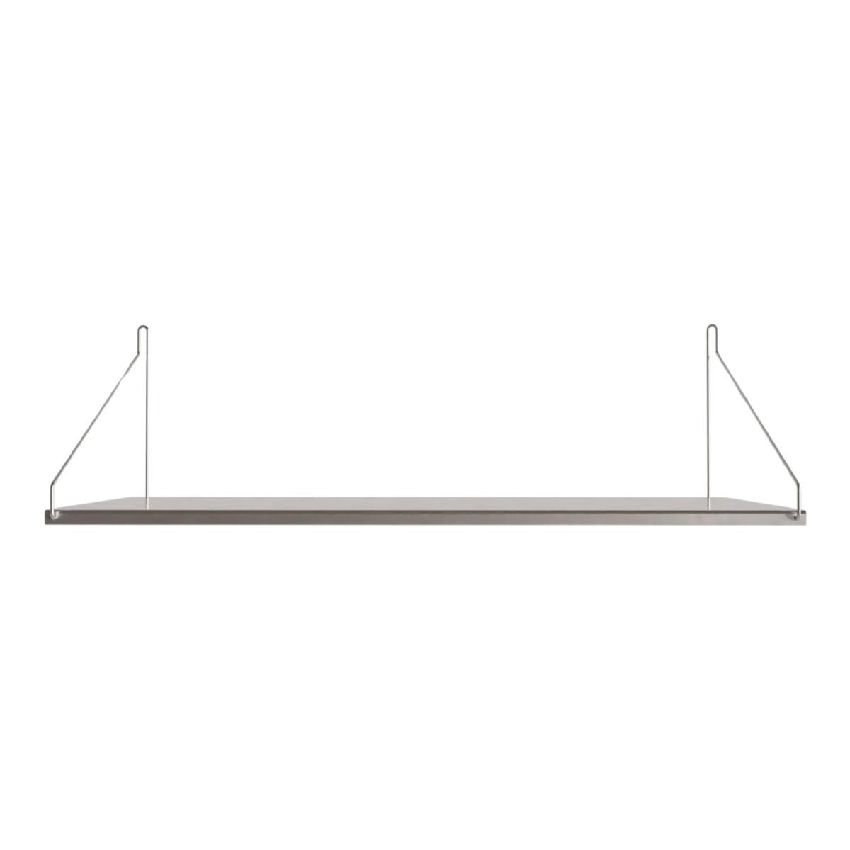 Frama - Single Shelf vägghylla Stainless Steel D27 W80 - Kim Richardt - Silver - Metall