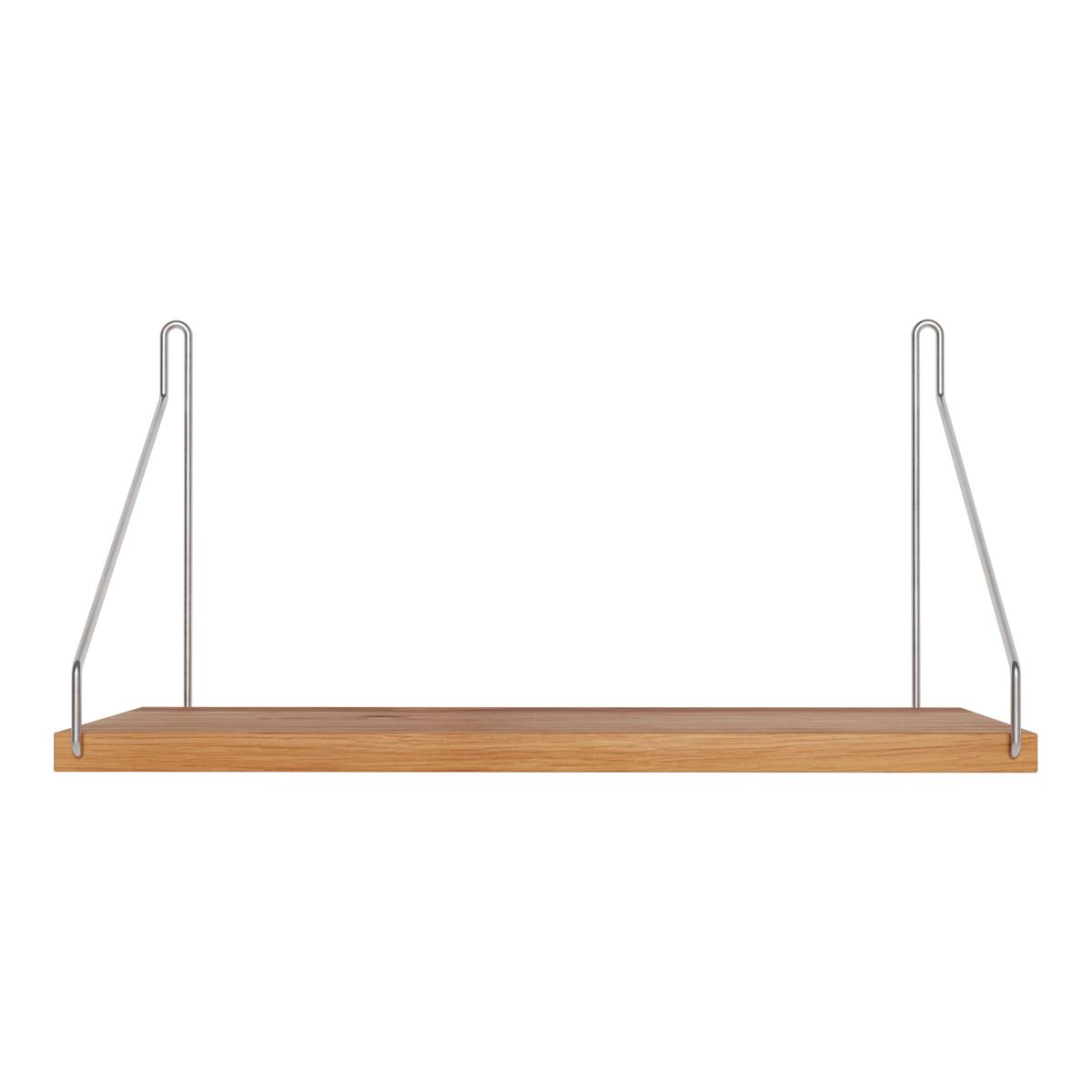 Frama - Single Shelf vägghylla Natural Oak / Stainless Steel D20 W40 - Kim Richardt - Beige - Trä