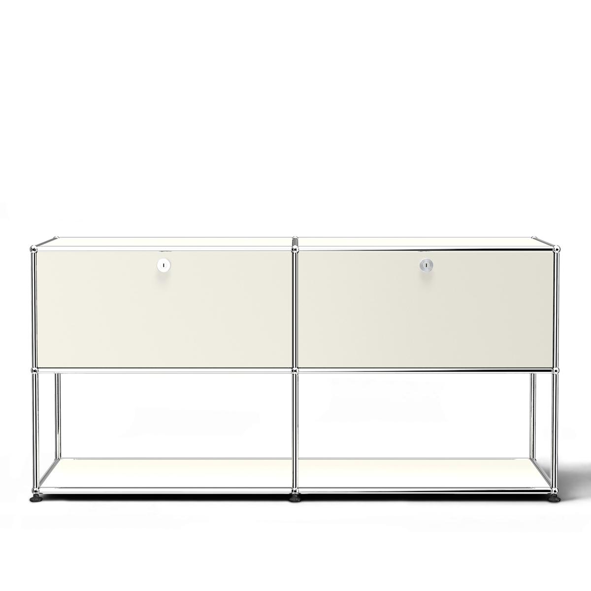 USM - USM Haller 40 Sideboard Pure White - Skänkar och sideboards - Fritz Haller & Paul Schärer - Vit - Metall
