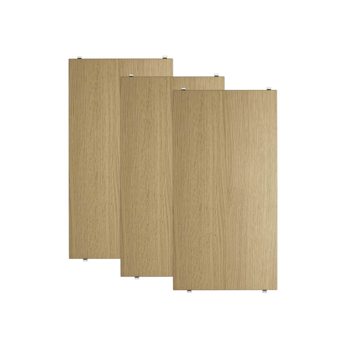 String - Hyllplan 58 x 30 cm 3-pack ek - Hyllsystem - Träfärgad - Trä