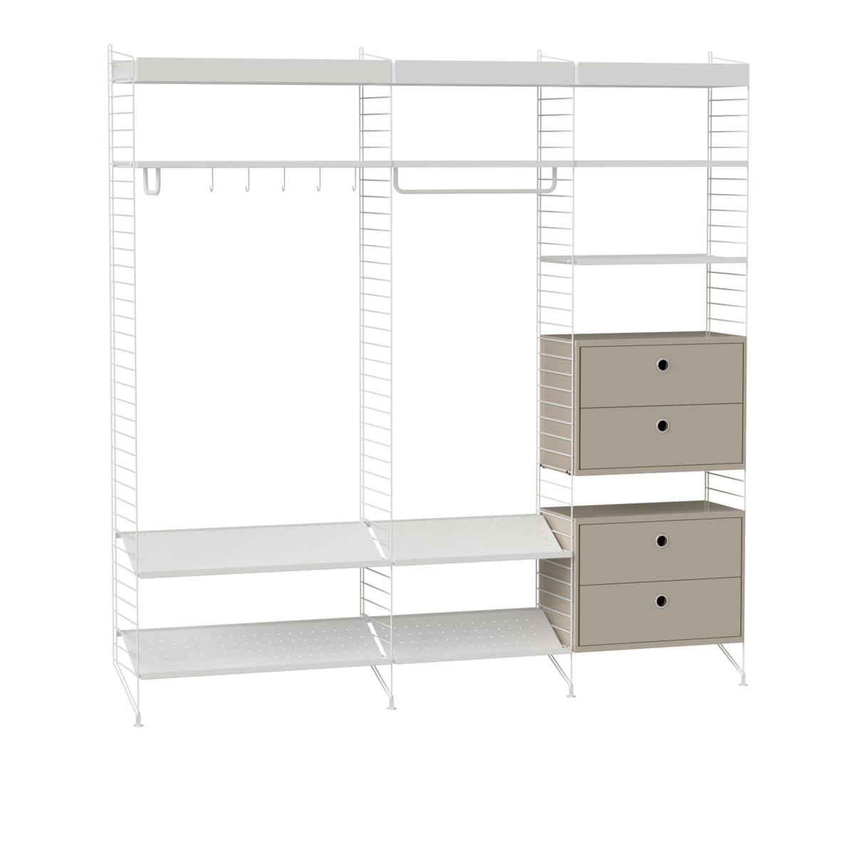 String - Hall Hyllsystem P Vit / Beige - Hyllor & Hyllsystem - Vit