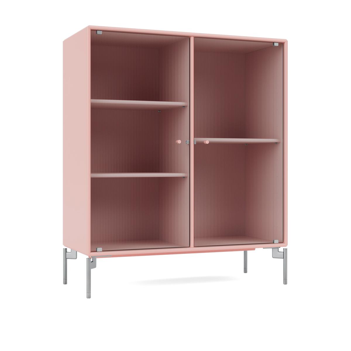 Montana - Ripple Ii – Vitrine Cabinet 167-Ruby Matt Chrome - Skåp och vitrinskåp - Peter J. Lassen - Rosa - Trä