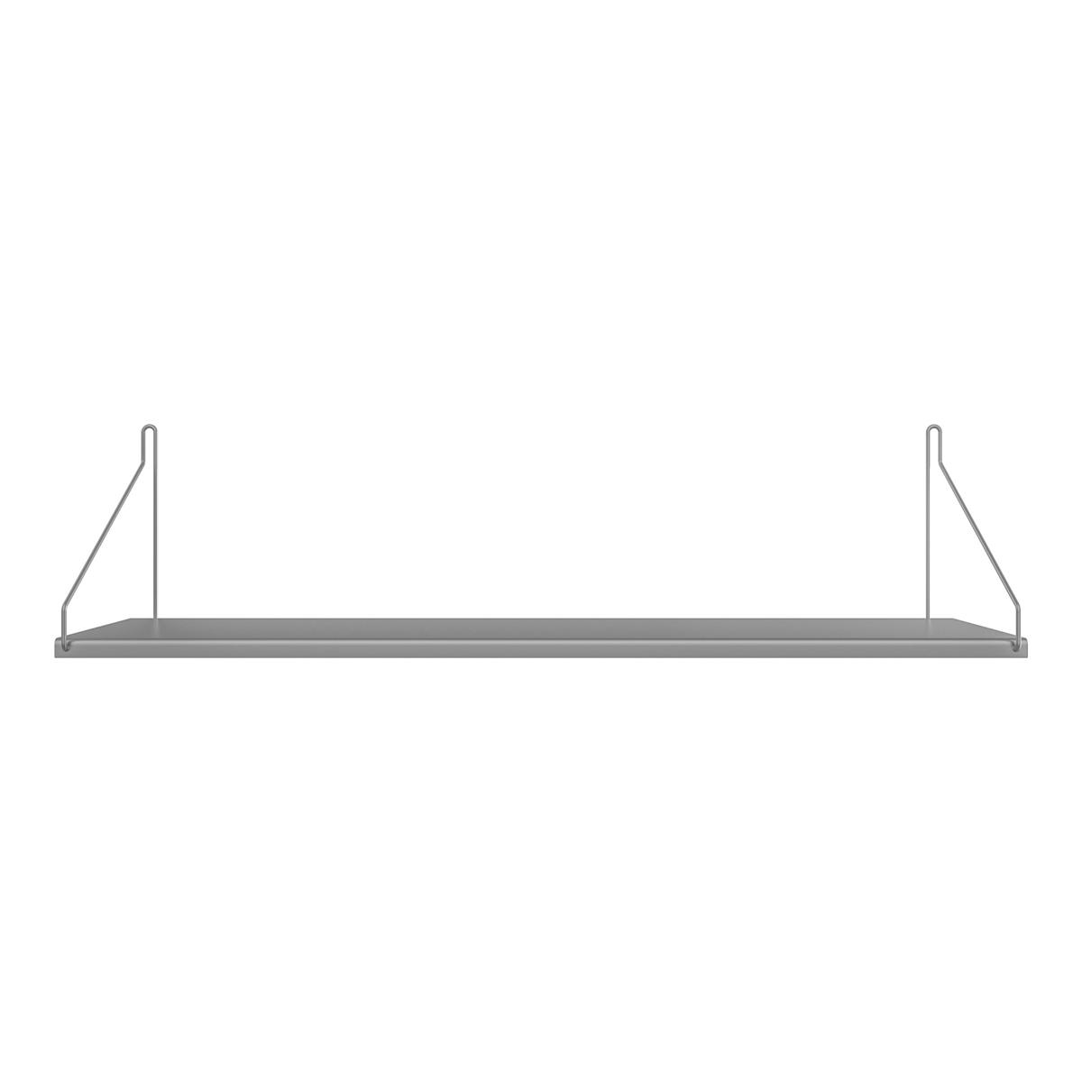 Frama - Single Shelf vägghylla Stainless Steel D20 W80 - Kim Richardt - Silver - Metall