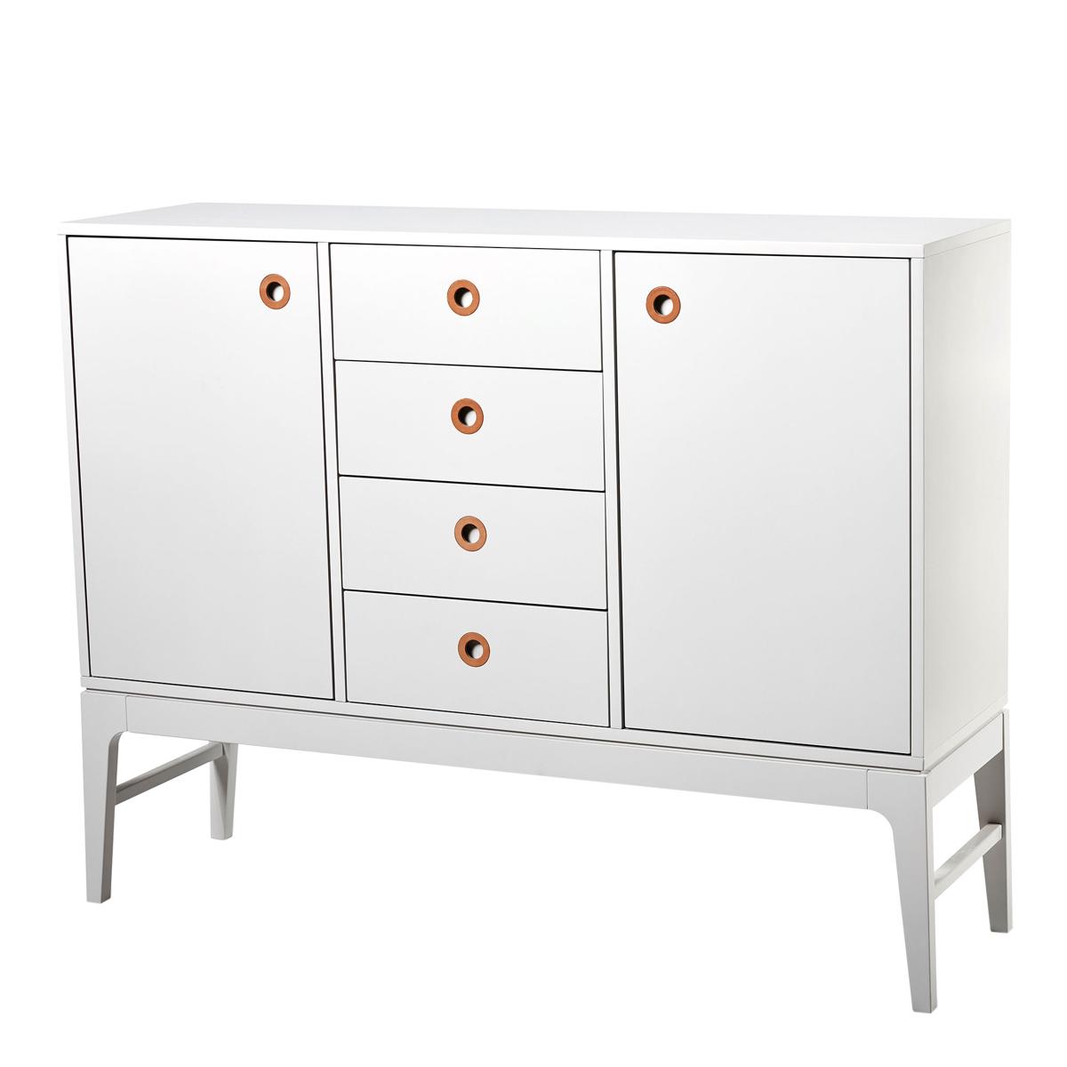 Mavis - Höllviken Skänk Ljus Grålack - Skänkar och sideboards - Martina Elgemark - Läder/Trä