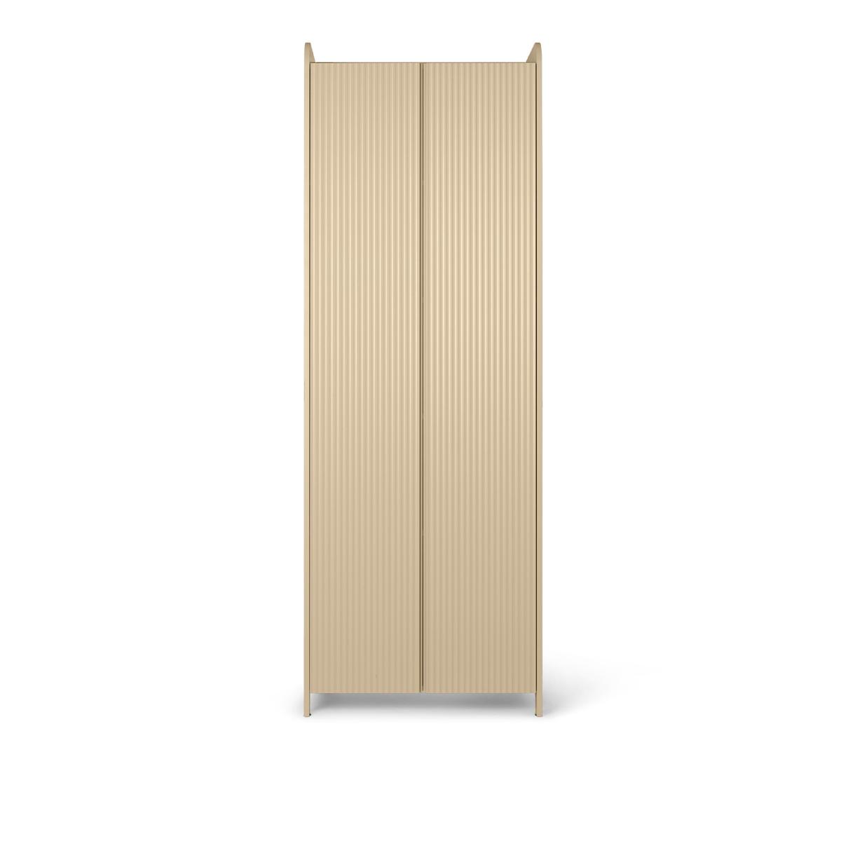 Ferm Living - Sill Cupboard Tall - Cashmere - Skåp och vitrinskåp - Beige - Trä