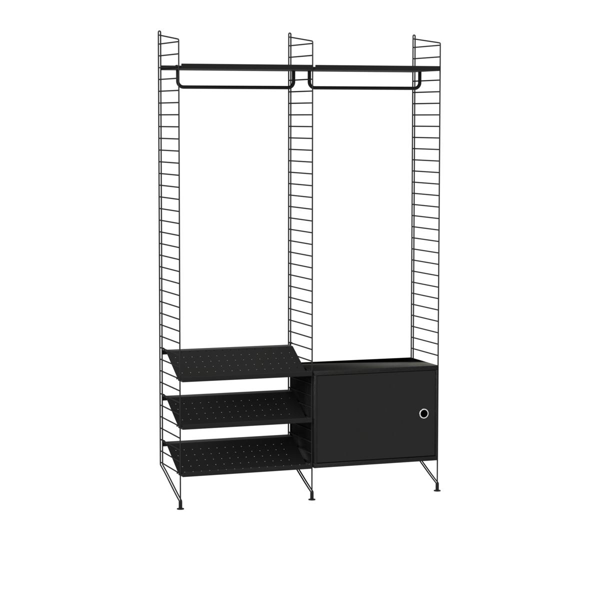 String - Hall hyllsystem S svart/svart - Hyllor och hyllsystem - Nils Strinning - Svart