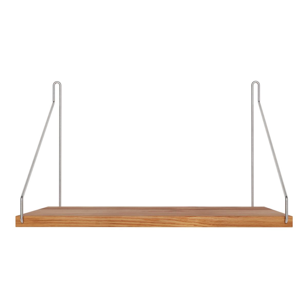 Frama - Single Shelf vägghylla Natural Oak / Stainless Steel D27 W40 - Kim Richardt - Beige - Metall
