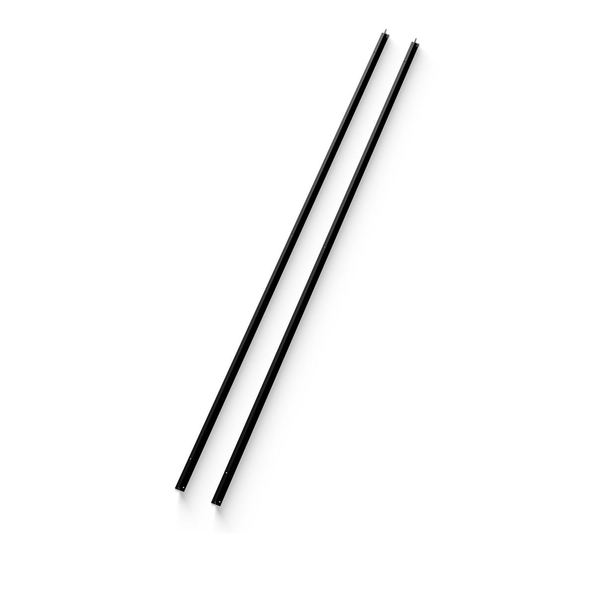 New Works - Wall Bar 1900 2-Pack Black - Hyllsystem - Knut Bendik Humlevik - Svart - Metall