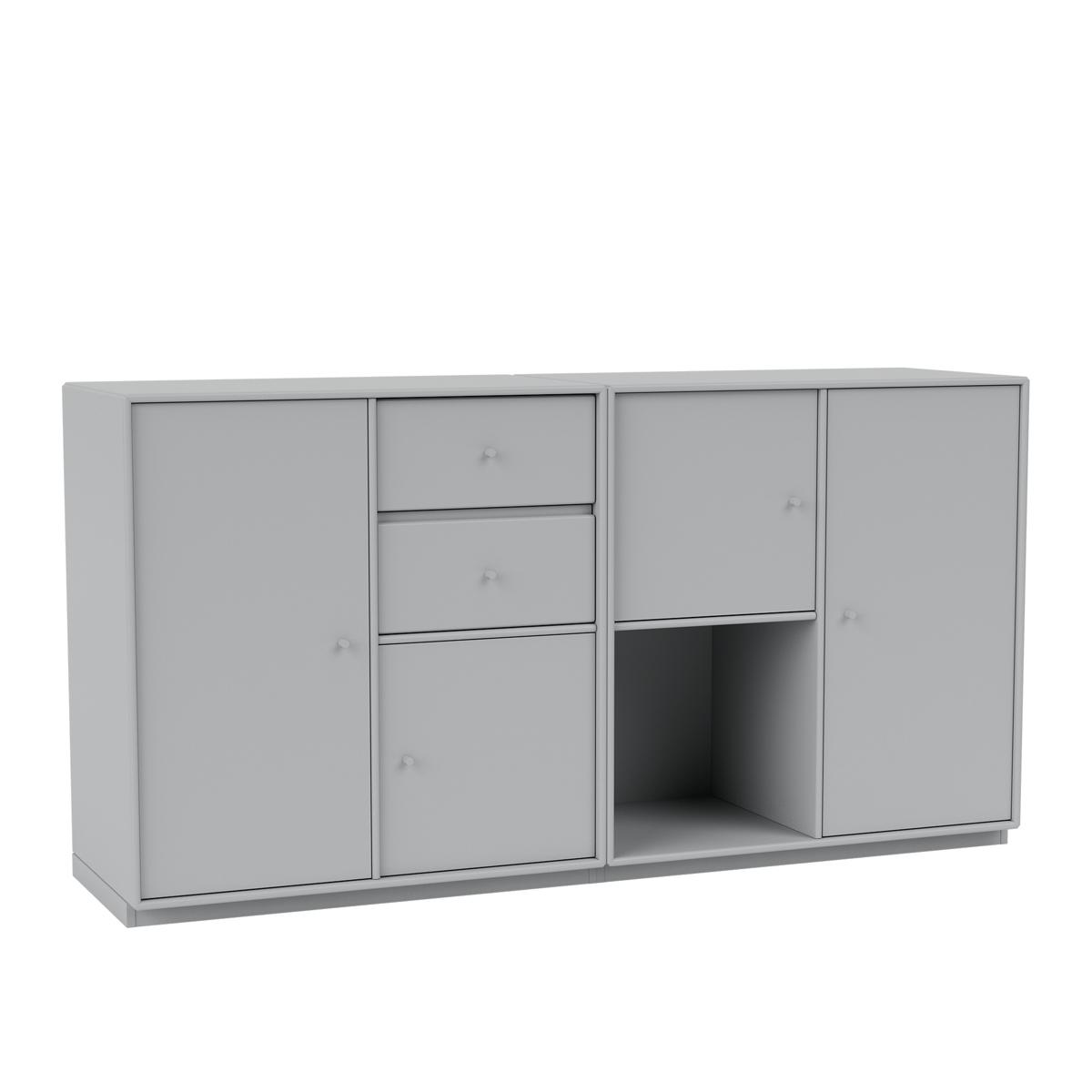Montana - Couple Sideboard 02-Fjord 06 Plinth 3 cm - Skänkar och sideboards - Peter J. Lassen - Blå - Trä