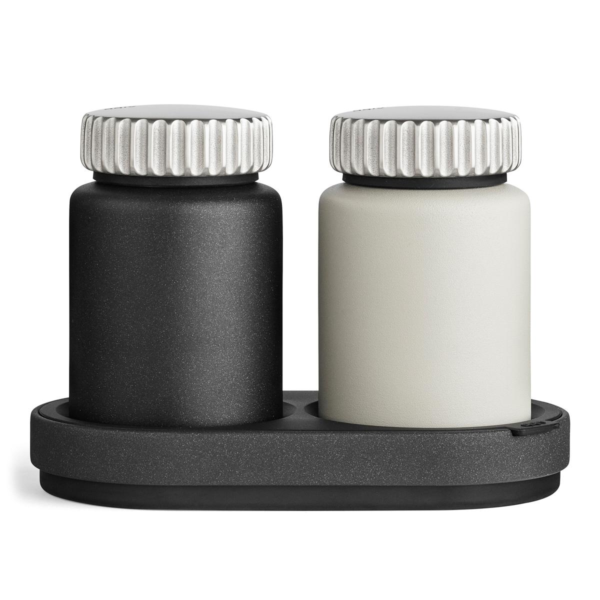 Vipp - Vipp623 salt- & pepparkvarn set med ställ - Kvarnar - Svart - Metall
